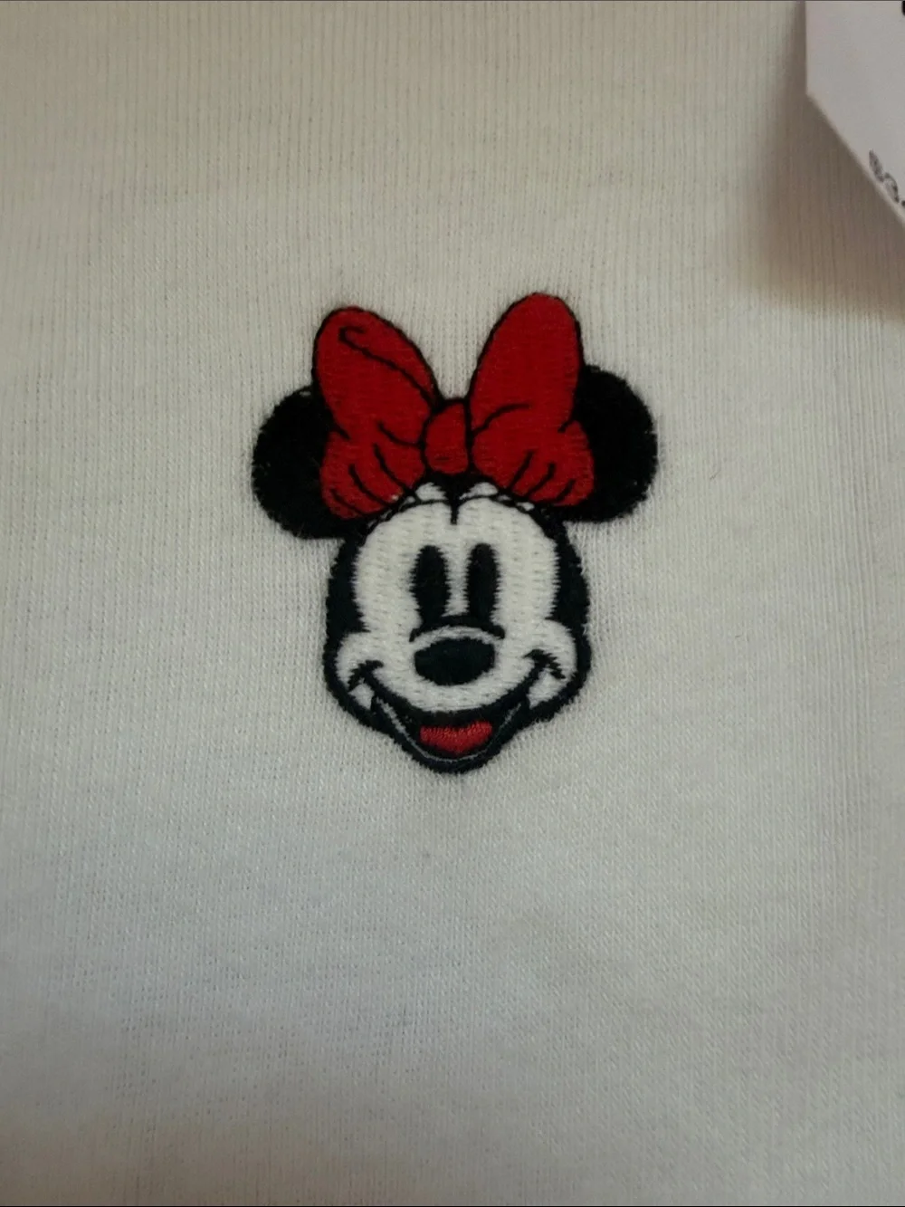 Girls Disney Red & White Minnie Raglan Long Sleeve Tee